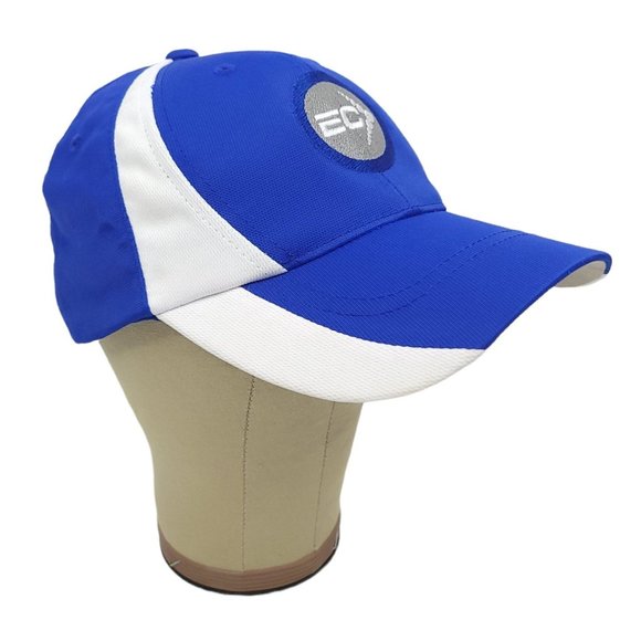 Sport Tek Endurance Corner Strapback Cap Racing Runner Hat Port Authority Blue - Picture 5 of 10